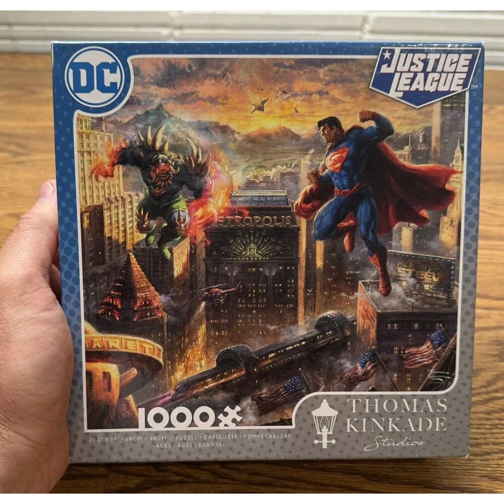 Thomas Kinkade DC Ceaco ,Justice League Jigsaw Puzzle  1000 Piece‎